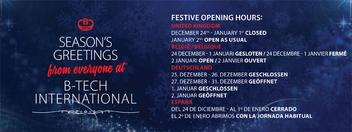 Festive Opening Hours