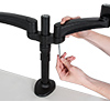 BT7374 - Articulated arms can be locked in desired position using the included stoppers