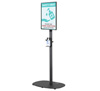 BT7401-02 - Flat Screen Stand with Bottled Sanitiser Cradle (Large Base)