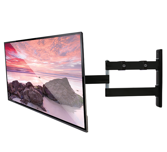 Double Arm Flat Screen Wall Mount, Tv Mount With Arm Swivel