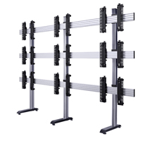 BT8370-3x3 - System X Universal Video Wall Stand for 3x3 Video Walls