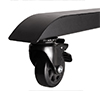 Includes non-marking 4” locking/braked castors and alternative levelling feet
