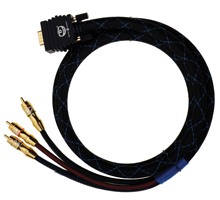 BTXLR18 Component Video - VGA Cable - Side View