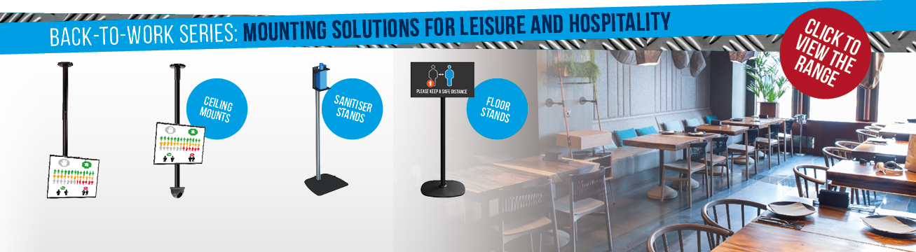 back-to-work series: mounting solutions for leisure and hospitality