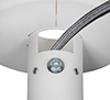 BT5920 - Safety bolt ensures pole and ceiling mount are securely joined