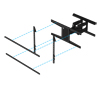 Extends VESA 400 or 600 mounting patterns up to VESA 1000