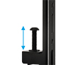 BT8527 - Interface arms include levelling screws to adjust the screen height