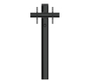 BT8701 - Premium Floor-to-Wall Single Screen UC Stand - Black