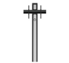 BT8701 - Premium Floor-to-Wall Single Screen UC Stand - Silver & Black
