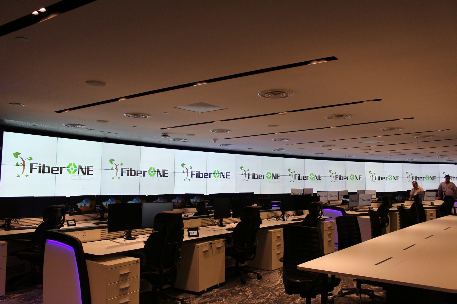Curved videowall install in Singapore’s National Water Agency Control Room